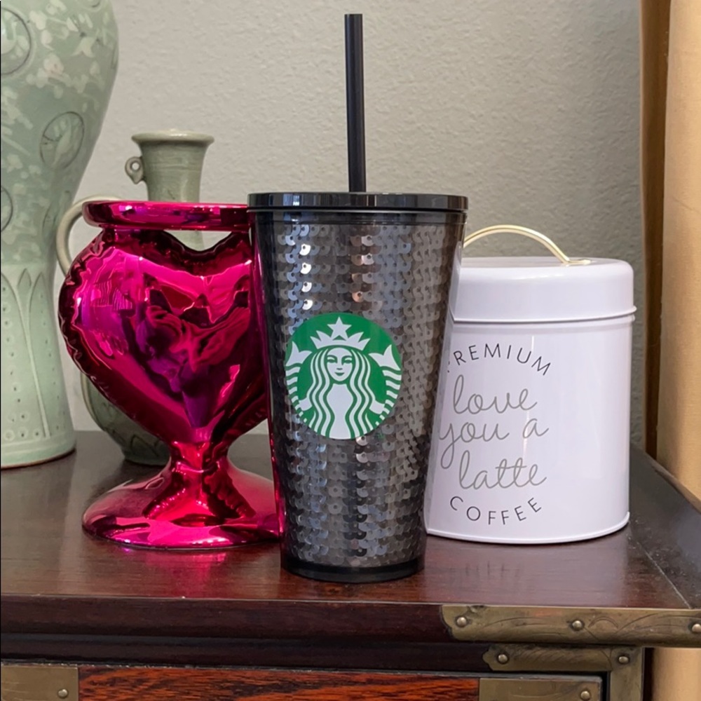 Starbucks grande Black sequin